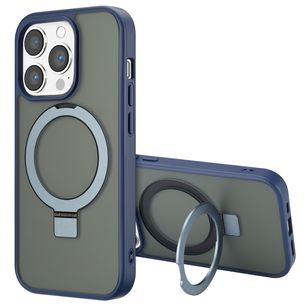Accezz Ring Stand Backcover mit MagSafe Apple iPhone 14 Pro Max - Blau