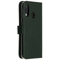 Selencia Echtleder Klapphülle Samsung Galaxy A20e - Grün