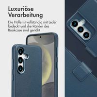 Accezz 2-in-1 Klapphülle aus Leder mit MagSafe Samsung Galaxy S25 - Nightfall Blue