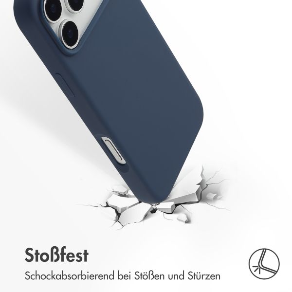 Accezz Liquid Silikoncase mit MagSafe Apple iPhone 17 Pro Max - Dunkelblau