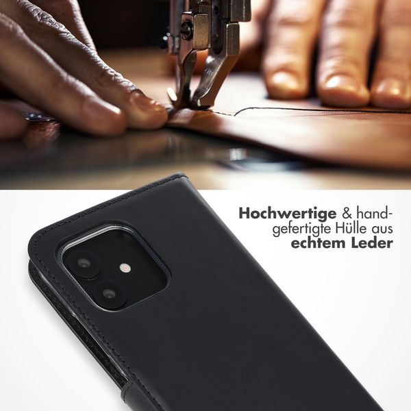 Selencia Echtleder Klapphülle Fairphone 6 / 6+ - Schwarz