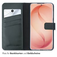 Selencia Echtleder Klapphülle Samsung Galaxy S26 Plus - Grün
