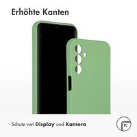 Accezz Liquid Silikoncase Samsung Galaxy A15 (5G/4G) - Grün