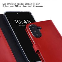 Selencia Echtleder Klapphülle Samsung Galaxy A57 (5G) - Rot