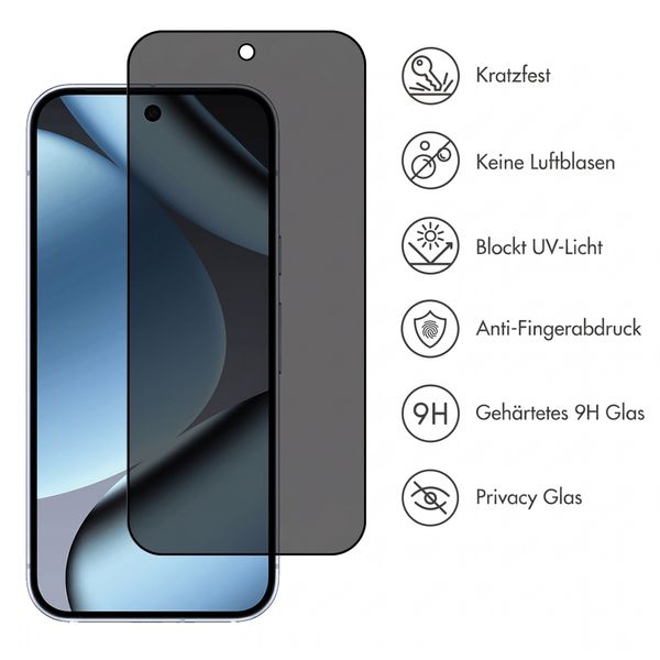 Accezz Privacy Displayschutz aus gehärtetem Glas Google Pixel 11 Pro