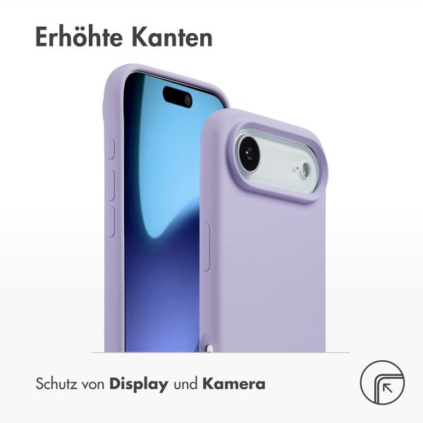 Accezz Liquid Silikoncase mit MagSafe Apple iPhone Air - Violett