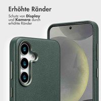 Accezz 2-in-1 Klapphülle aus Leder mit MagSafe Samsung Galaxy S25 - Cedar Green