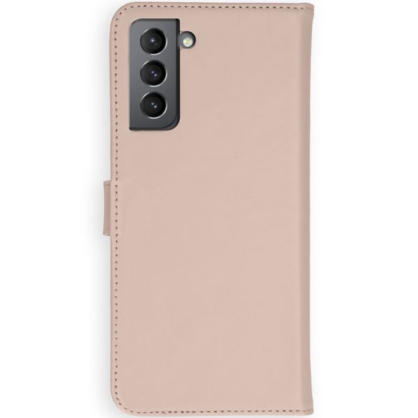 Selencia Echtleder Klapphülle Samsung Galaxy S21 - Dusty Pink