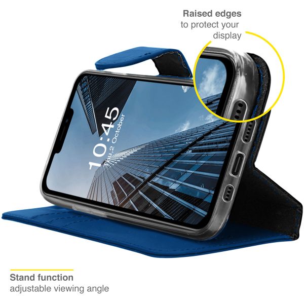 Accezz Wallet TPU Klapphülle Apple iPhone 13 Pro - Dunkelblau