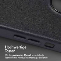 Accezz MagSafe Leather Backcover Apple iPhone 13 - Onyx Black