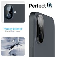 Spigen GLAStR Optik Camera Lens Protector - Kamerainsel-Schutz (2er-Pack) Apple iPhone 16 / 16 Plus - Schwarz