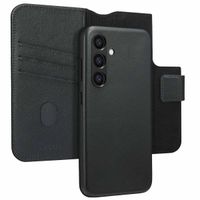 Accezz 2-in-1 Klapphülle aus Leder mit MagSafe Samsung Galaxy S24 - Onyx Black