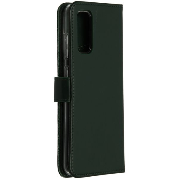 Selencia Echtleder Klapphülle Samsung Galaxy S20 - Grün