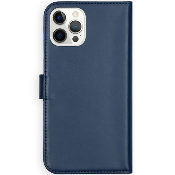 Selencia Echtleder Klapphülle Apple iPhone 12 Pro Max - Blau