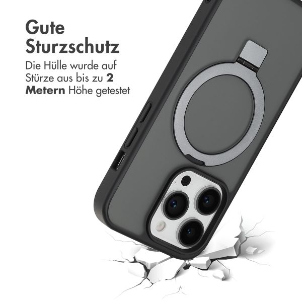 Accezz Ring Stand Backcover mit MagSafe Apple iPhone 14 Pro - Schwarz