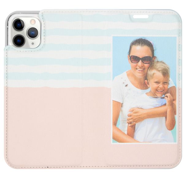 Gestalte deine eigene Compact Gel Klapphülle Apple iPhone 11 Pro - Weiß