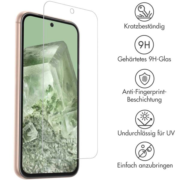 Accezz Displayschutz 2er-pack aus gehärtetem Glas Google Pixel 8a