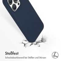 Accezz Liquid Silikoncase mit MagSafe Apple iPhone 15 Pro - Dunkelblau