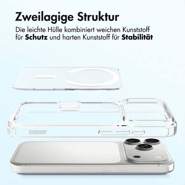 Accezz Xtreme Impact Backcover mit MagSafe Apple iPhone 18 Pro / 17 Pro - Transparent