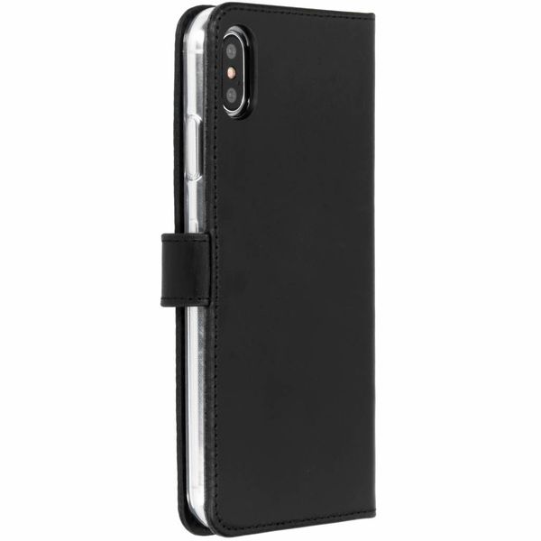 Selencia Echtleder Klapphülle Apple iPhone Xs Max - Schwarz