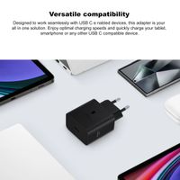 Samsung Original Power Adapter mit USB-C-Kabel - Ladegerät - USB-C-Anschluss - Fast Charger - 45 Watt - 1,8 m - Schwarz
