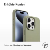 Accezz Liquid Silikoncase mit MagSafe Apple iPhone 15 Pro - Cooper Green