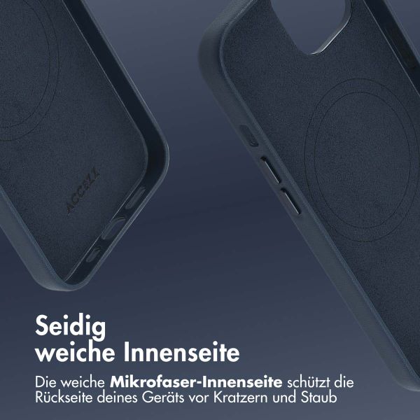 Accezz MagSafe Leather Backcover Apple iPhone 14 - Nightfall Blue