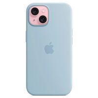Apple Silikon-Case MagSafe Apple iPhone 15 - Hellblau