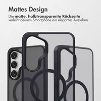 Accezz Rugged Frosted Back Cover mit MagSafe Samsung Galaxy S25 FE - Schwarz