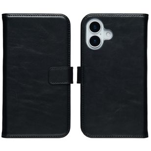 Selencia Echtleder Klapphülle Apple iPhone 17 - Schwarz