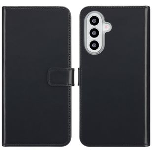 Selencia Echtleder Klapphülle Samsung Galaxy A26 - Schwarz