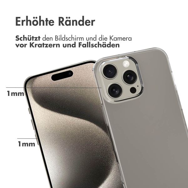 Accezz Clear TPU Backcover Apple iPhone 16 Pro Max - Transparent
