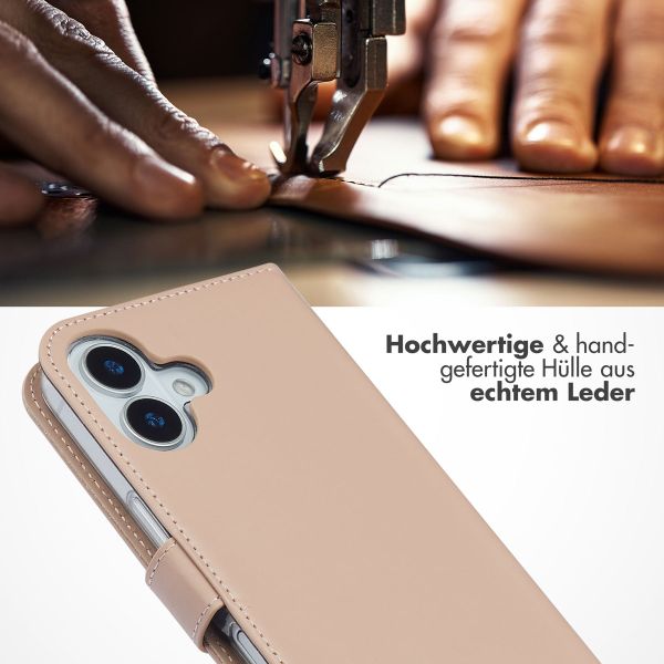 Selencia Echtleder Klapphülle Apple iPhone 17 - Dusty Pink