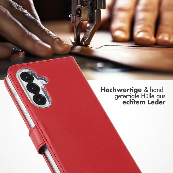 Selencia Echtleder Klapphülle Samsung Galaxy A36 / A56 - Rot