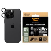 PanzerGlass Hoops Optic Rings Kameraschutz Apple iPhone 16 Pro / 16 Pro Max - Schwarz