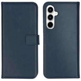 Selencia Echtleder Klapphülle Samsung Galaxy A35 - Dunkelblau