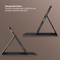 Selencia Riva Klapphülle Apple iPad 11 (2025) 11 Zoll A16 / iPad 10 (2022) 10.9 Zoll - Mocha Brown