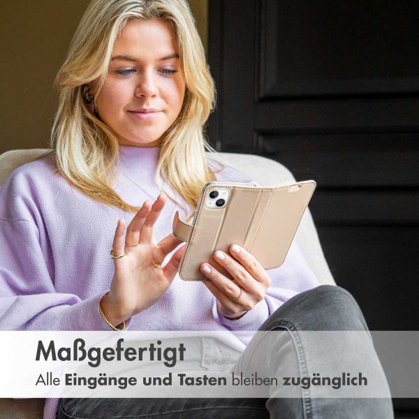 Accezz Wallet TPU Klapphülle Samsung Galaxy A42 - Gold