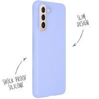 Accezz Liquid Silikoncase Samsung Galaxy S21 - Violett