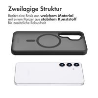 Accezz Rugged Frosted Back Cover mit MagSafe Samsung Galaxy S25 - Schwarz