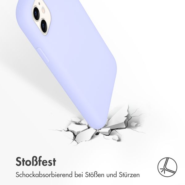 Accezz Liquid Silikoncase Apple iPhone 11 - Violett