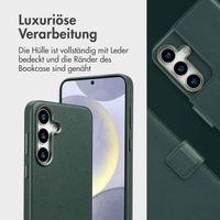 Accezz 2-in-1 Klapphülle aus Leder mit MagSafe Samsung Galaxy S25 Plus - Cedar Green