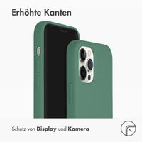 Accezz Liquid Silikoncase mit MagSafe Apple iPhone 12 (Pro) - Dunkelgrün