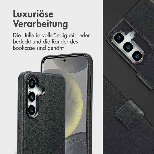 Accezz 2-in-1 Klapphülle aus Leder mit MagSafe Samsung Galaxy S25 - Onyx Black