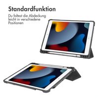 Accezz Rugged Trifold Klapphülle Apple iPad 9 (2021) 10.2 Zoll / iPad 8 (2020) 10.2 Zoll / iPad 7 (2019) 10.2 Zoll - Schwarz