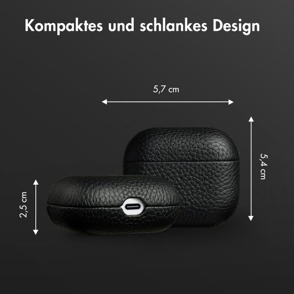 Accezz Echtleder Case  Apple Airpods 3 - Schwarz