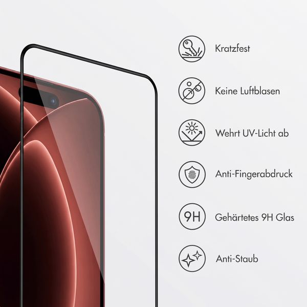 Accezz Gehärtetes Glas Displayschutz mit Applikator - 2-Pack Apple iPhone 18 Pro Max / 17 Pro Max