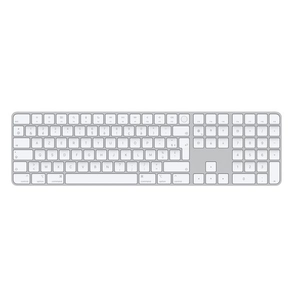 Apple Magic Keyboard mit Numerisches Tastenfeld und Touch ID - Kabellose Tastatur - AZERTY / FR - Weiß