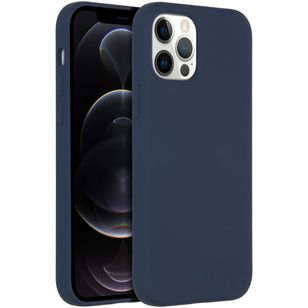 Accezz Liquid Silikoncase mit MagSafe Apple iPhone 12 (Pro) - Dunkelblau