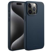 Accezz MagSafe Leather Backcover Apple iPhone 15 Pro Max - Nightfall Blue